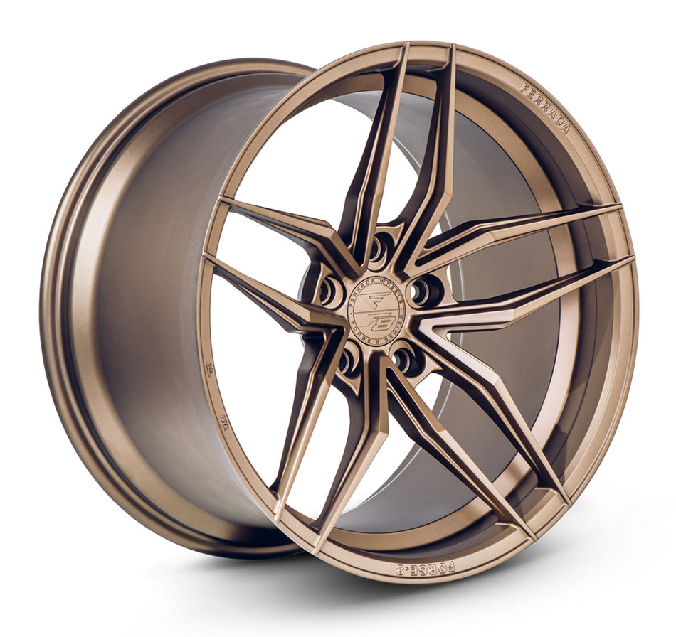 Ferrada FR5 Tesla Model 3 20" Front and Rear Wheel and Tire Package - Matte Bronze