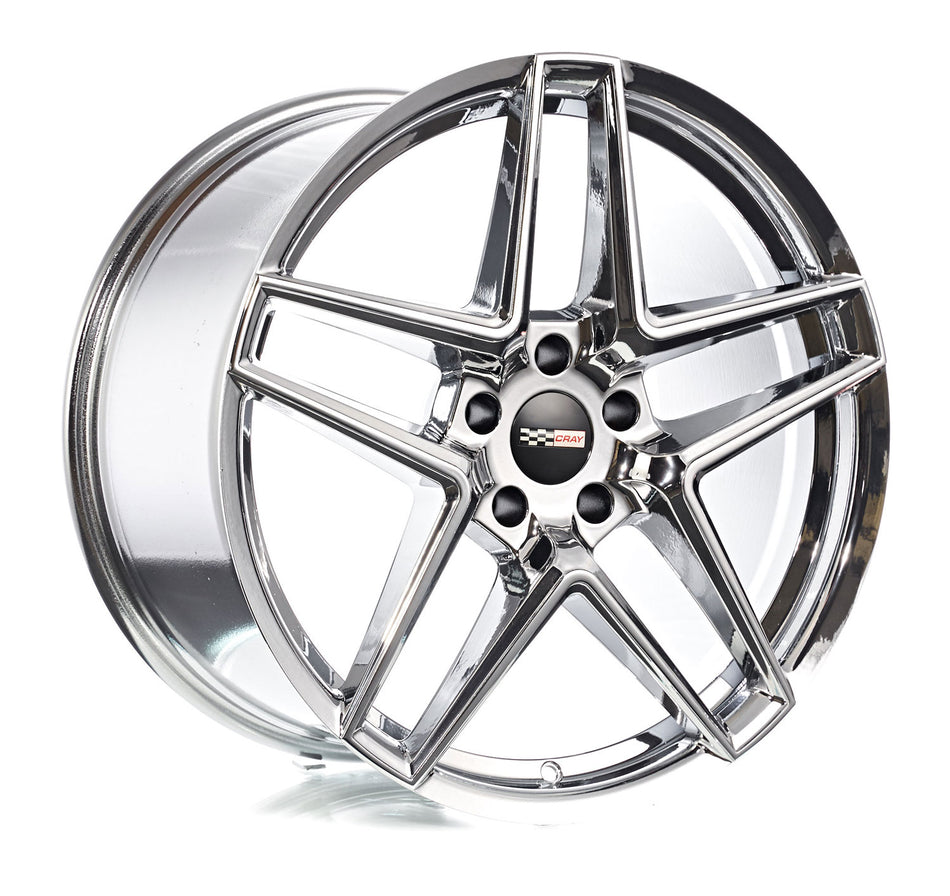 Cray Panthera C8 Corvette 19x9" Front 20x11.5" Rear Wheel and Tire Package - Chrome