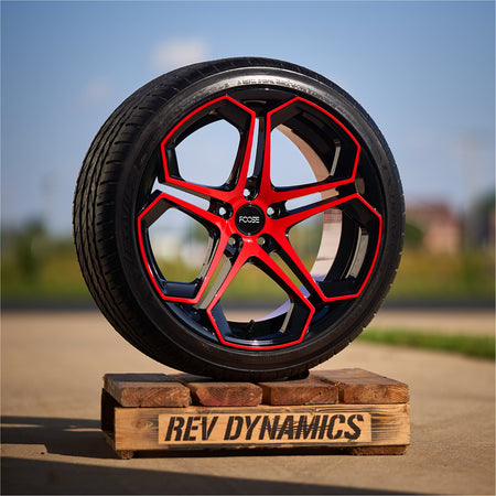 foose impala Polaris Slingshot red and black powder coated  20in wheel with 305 rear tire