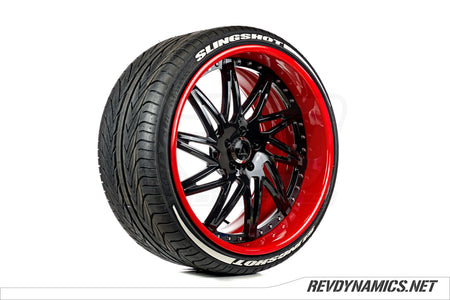 Polaris Slingshot custom white tire lettering 22in artis slidell wheel forged