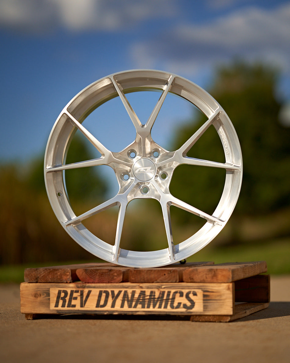 Corvette Z06 E-Ray Forgedlite MC5 Brushed Silver Wheel 21x13 inch tire package