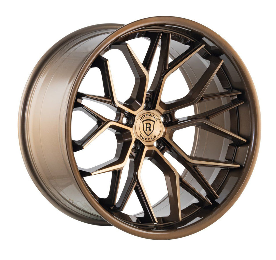 Rohana RFC3 Slingshot 20" Wheel and Tire Package in Bronze