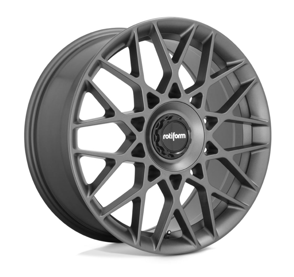 Rotiform BLQ-C Tesla Model 3 19" Front and Rear Wheel and Tire Package - Anthracite