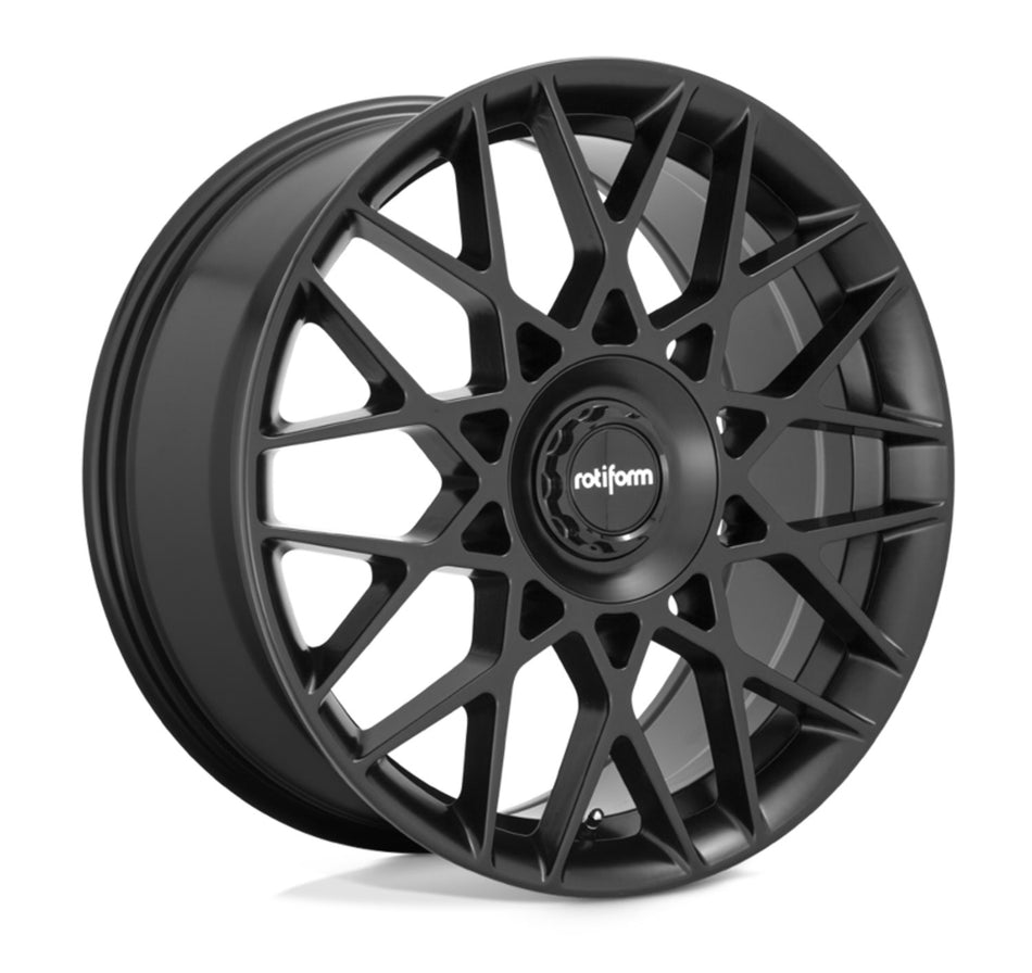 Rotiform BLQ-C Tesla Model 3 19" Front and Rear Wheel and Tire Package - Matte Black
