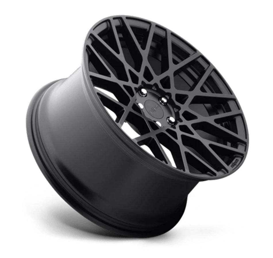 Rotiform BLQ Tesla Model 3 19" Front and Rear Wheel and Tire Package - Matte Black