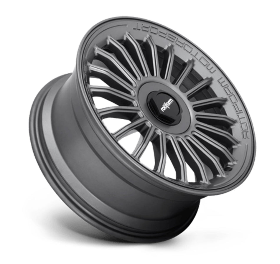 Rotiform BUC-M Tesla Model 3 19" Front and Rear Wheel and Tire Package - Anthracite