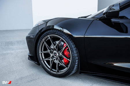 Savini SV-F5 C8 Corvette 20x8.5" Front 21x12" Rear Wheel and Tire Package - Rev Dynamics