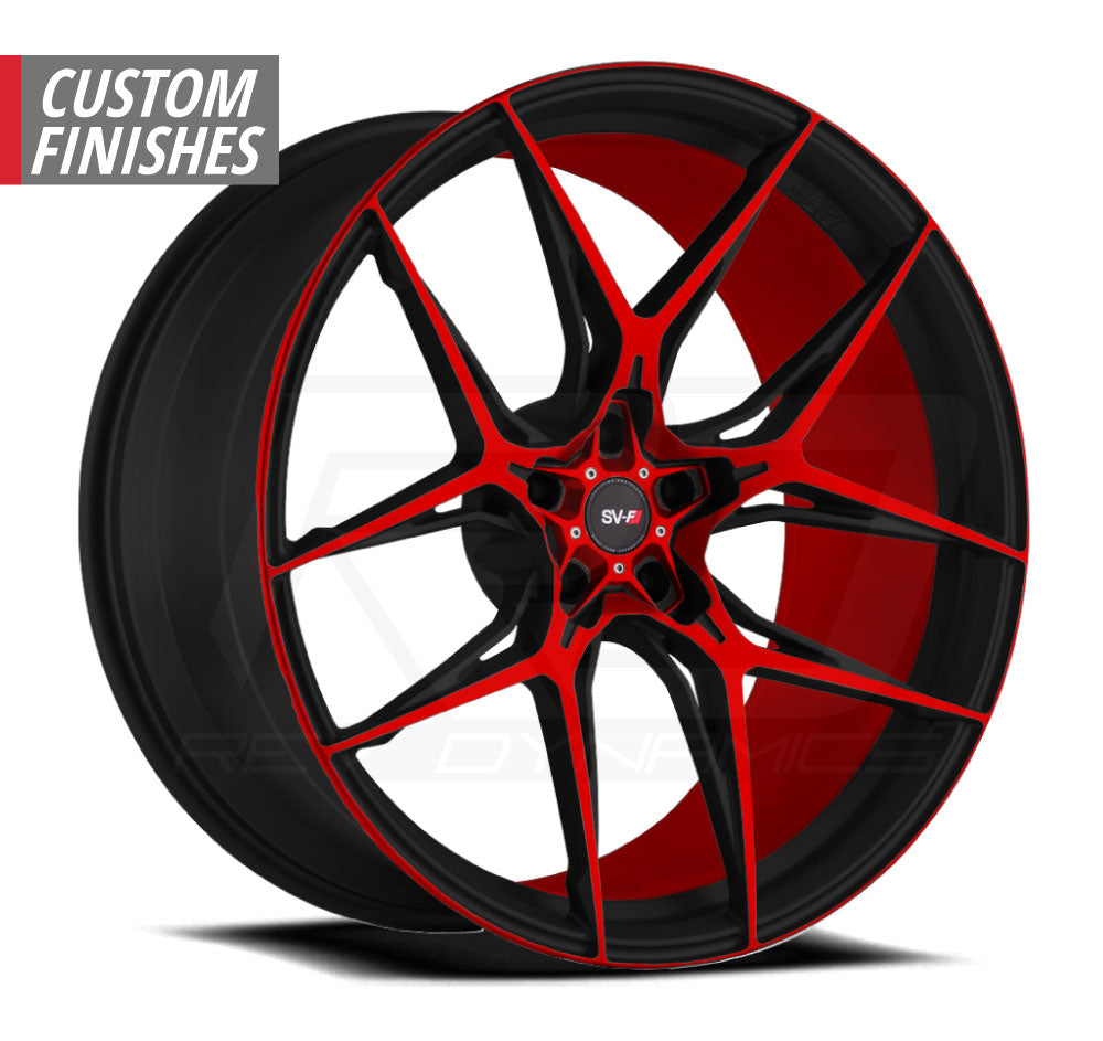 Savini SV-F5 C8 Corvette 20x9" Front 21x12" Rear Wheel and Tire Package - Rev Dynamics