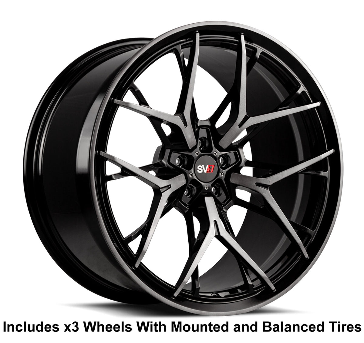 Savini SV1 R3 Slingshot 20" Super Wide Rear (345 or 335) Wheel and Tire Package - Rev Dynamics