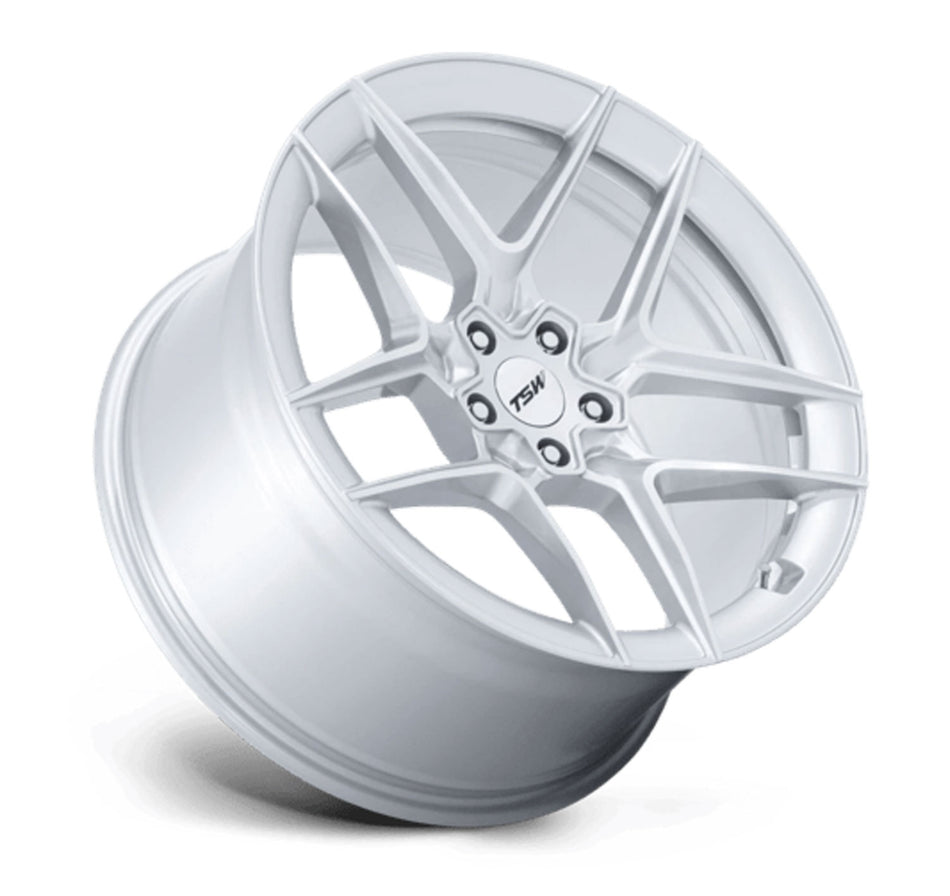 TSW Slipstream Tesla Model 3 20" Front and Rear Wheel and Tire Package - Silver