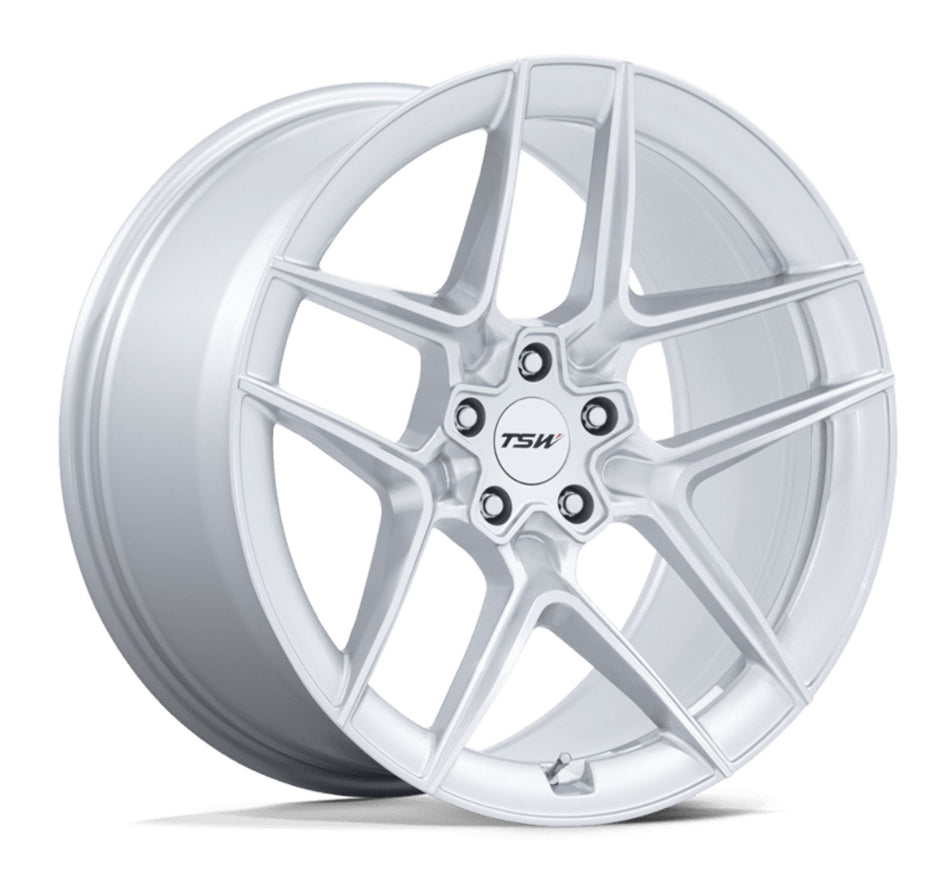 TSW Slipstream Tesla Model 3 20" Front and Rear Wheel and Tire Package - Silver