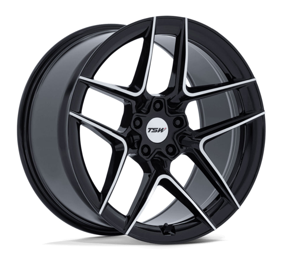 TSW Slipstream Tesla Model 3 20" Front and Rear Wheel and Tire Package - Black
