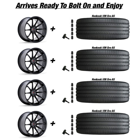 Tesla-Model-3-Ferrada-FR4-Matte-Black-20in-wheel-and-Hankook-iON-Evo-AS-tire-package