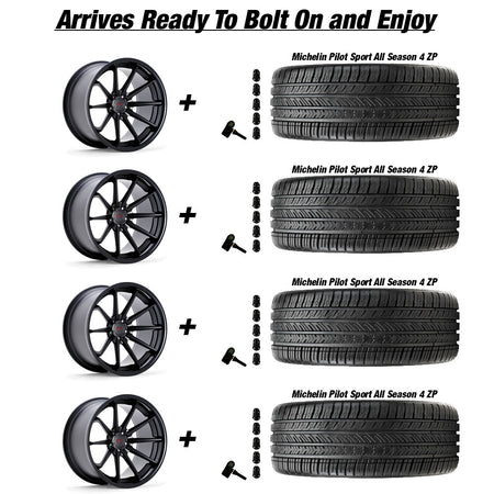 Tesla-Model-3-Ferrada-FR4-Matte-Black-20in-wheel-and-Michelin-Pilot-Sport-All-Season-4-tire-package