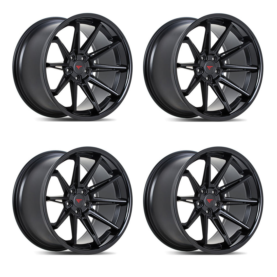 Ferrada CM2 Tesla Model 3 20" Front and Rear Wheel and Tire Package - Matte Black