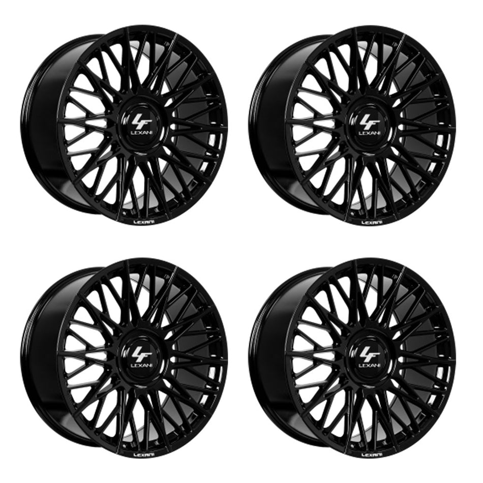 Tesla Model 3 Lexani Newport - XL Gloss Black 20in wheel package
