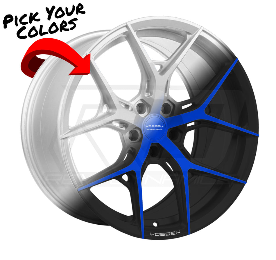 Vossen HF-5 C8 Corvette 19" Front 20" Rear Wheel and Tire Package