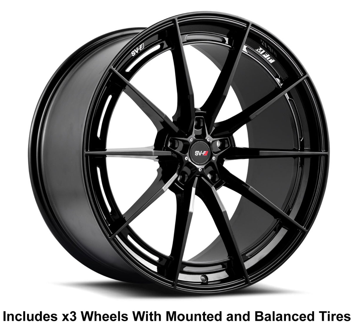 Savini SV-F1 Slingshot 20" Super Wide Rear (345 or 335) Wheel and Tire Package - Rev Dynamics