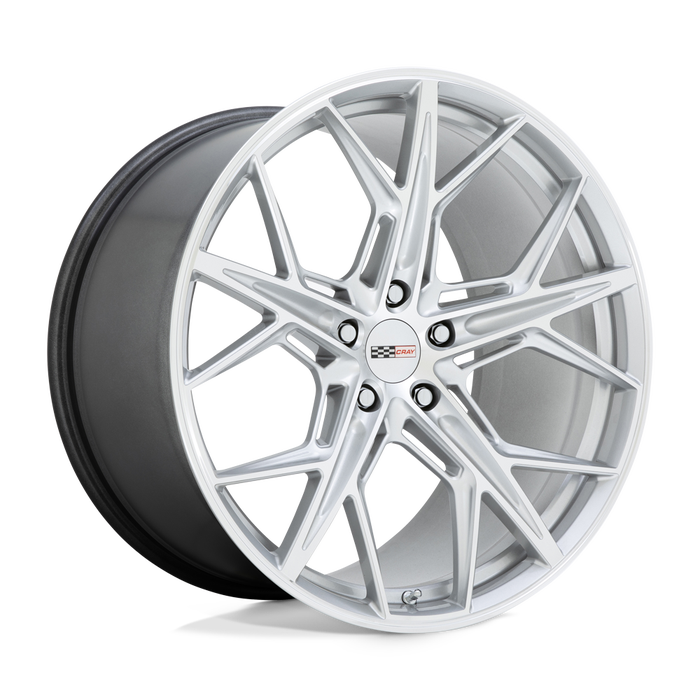 Corvette C8 Silver Cray Hammerhead Rim and Tire