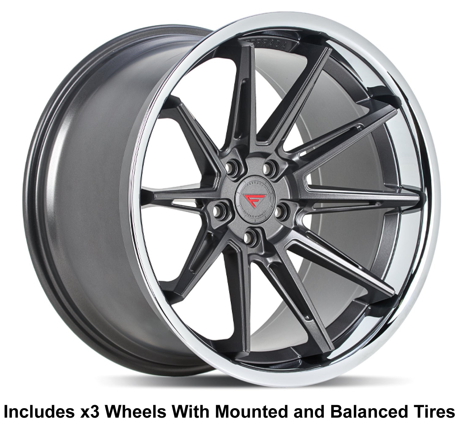 Ferrada CM2 Slingshot 20" Front 22" Rear Wheel and Tire Package - Rev Dynamics