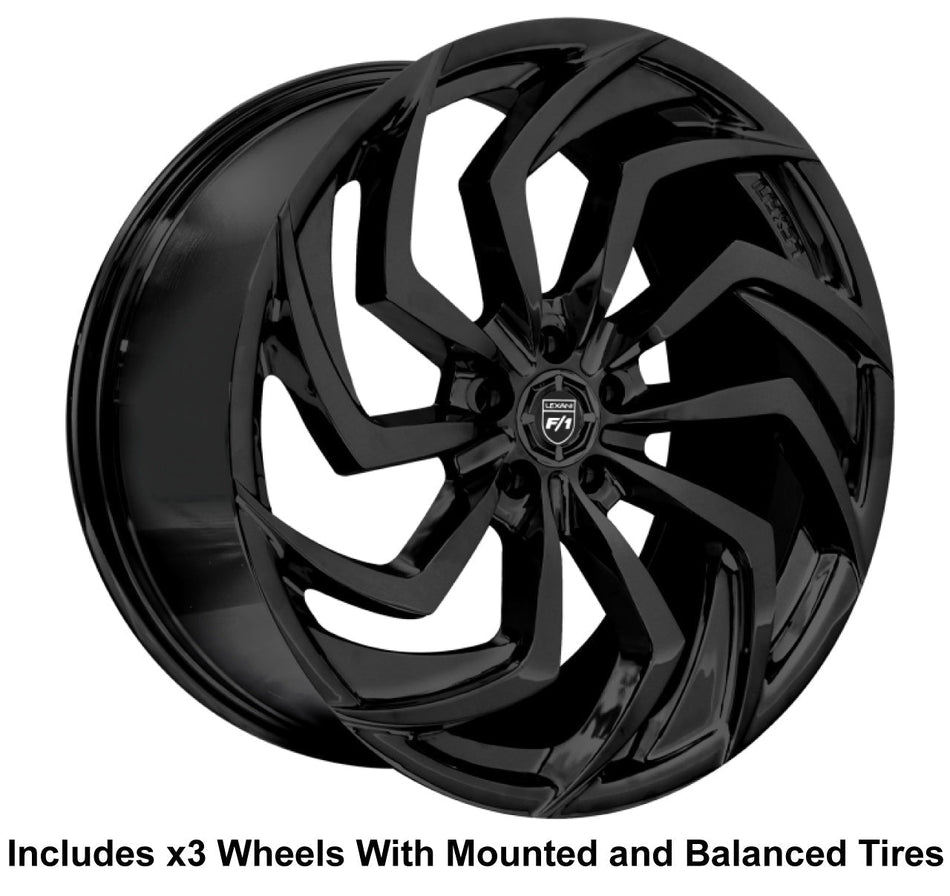 Lexani Shadow Slingshot 24" Wheel and Tire Package - Rev Dynamics