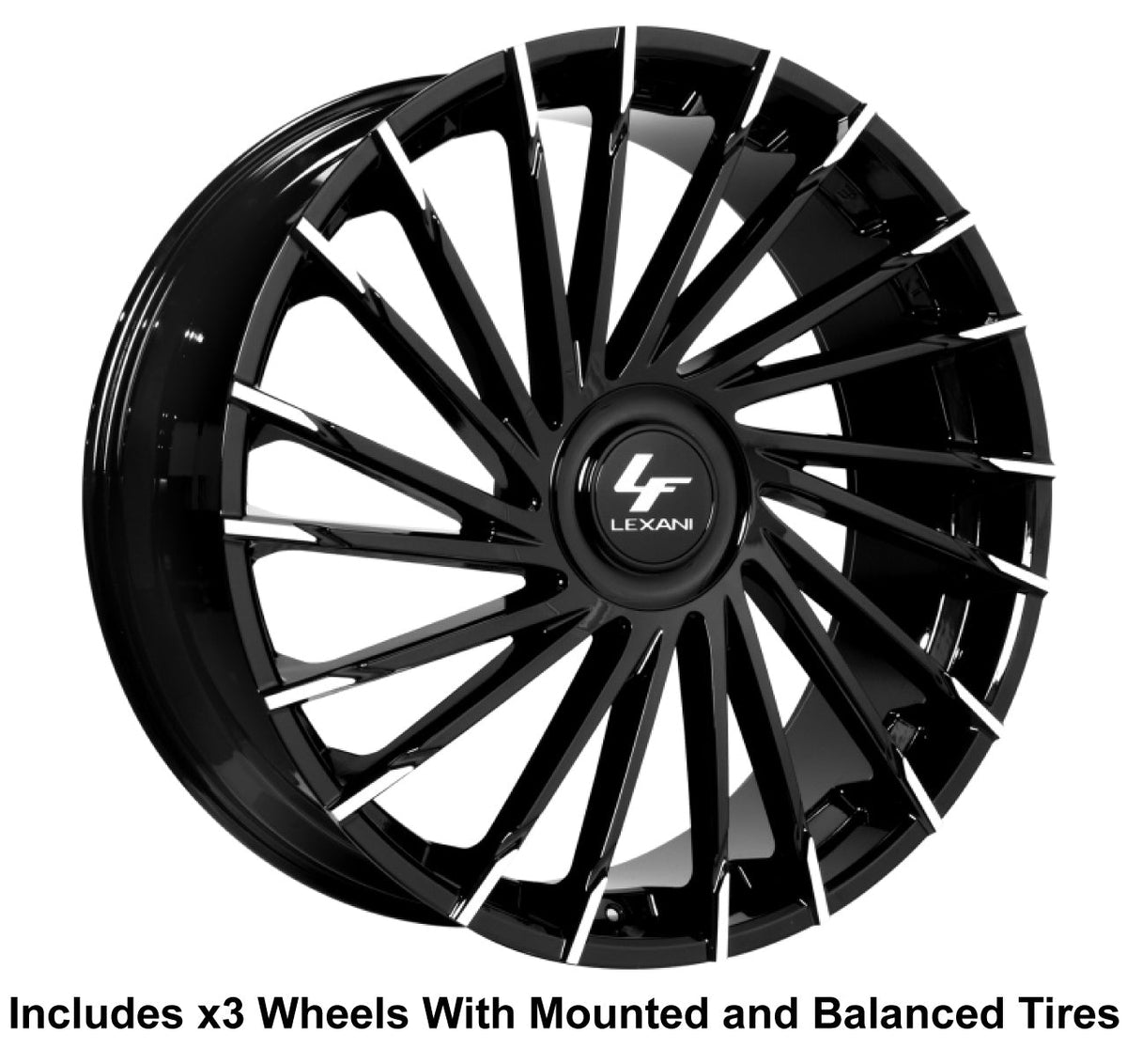 Lexani Wraith XL Slingshot 22" Wheel and Tire Package - Rev Dynamics