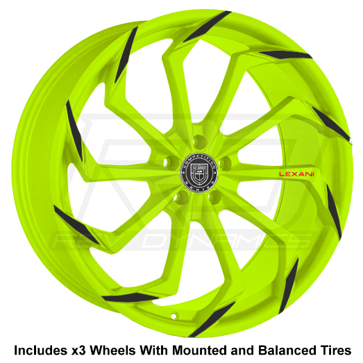 Lexani Static Slingshot 20" Front and 22" Wheel and Tire Package - Rev Dynamics