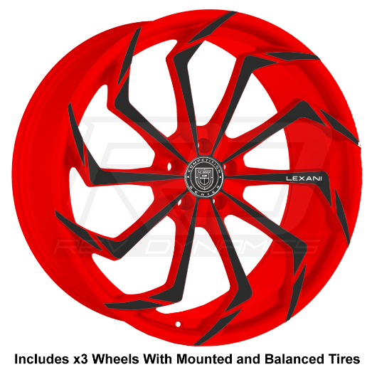 Lexani Static Slingshot 20" Front and 22" Wheel and Tire Package - Rev Dynamics