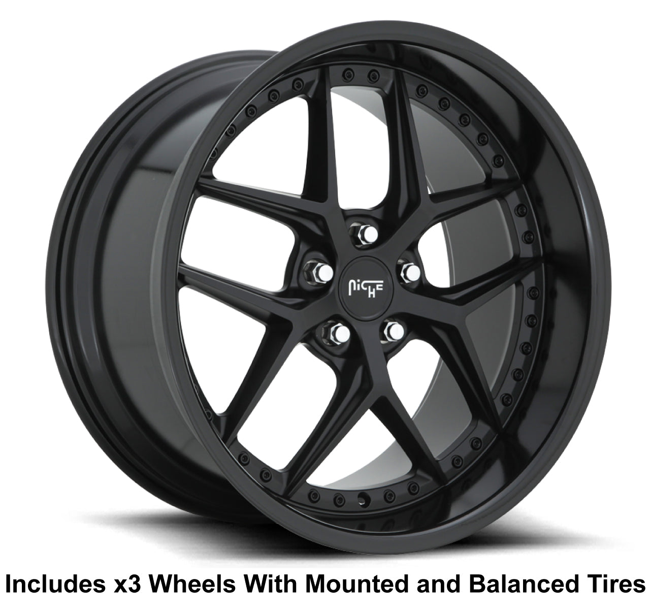 Niche Vice 20" Slingshot Wheel and Tire Package - Rev Dynamics