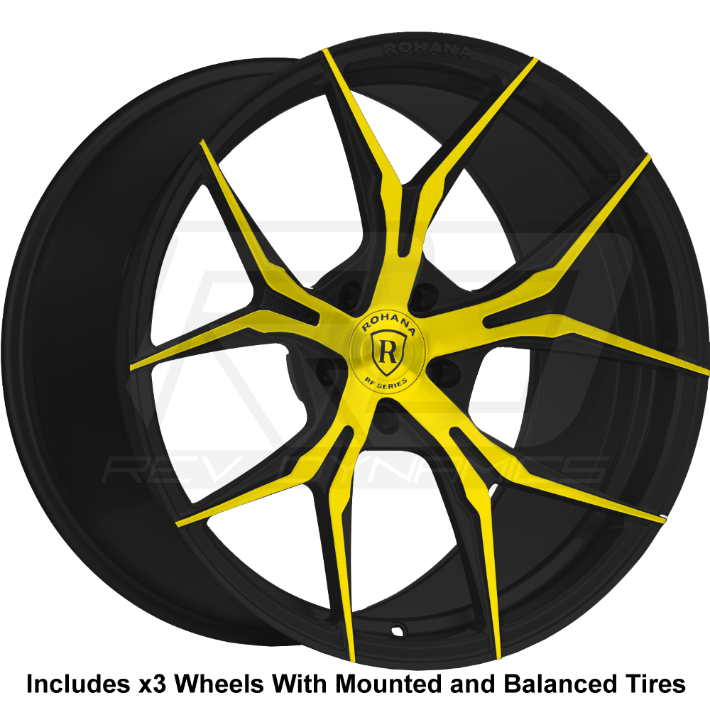 Rohana RFX5 Slingshot 22" Wheel and Tire Package - Rev Dynamics