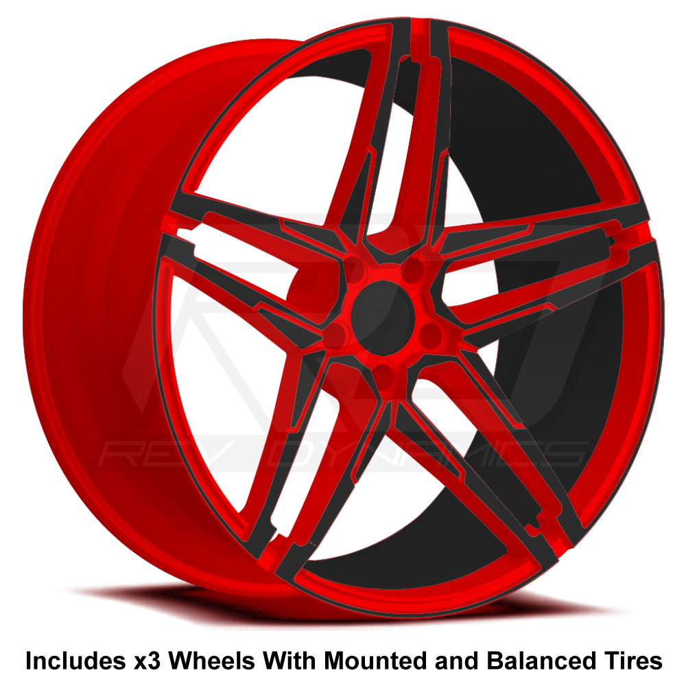 Savini BM-17 Slingshot 22" (305 Rear) Wheel and Tire Package - Rev Dynamics