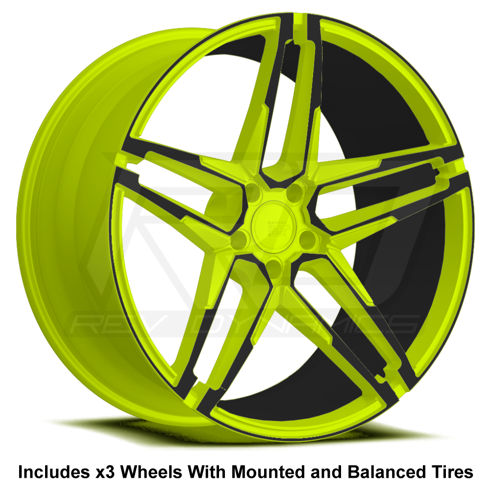 Savini BM-17 Slingshot 22" (305 Rear) Wheel and Tire Package - Rev Dynamics