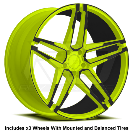 Savini BM-17 Slingshot 22" (305 Rear) Wheel and Tire Package - Rev Dynamics