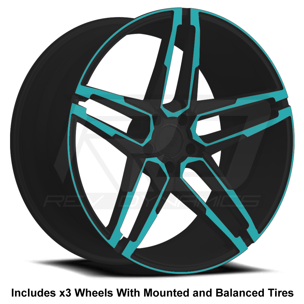 Savini BM-17 Slingshot 22" (305 Rear) Wheel and Tire Package - Rev Dynamics