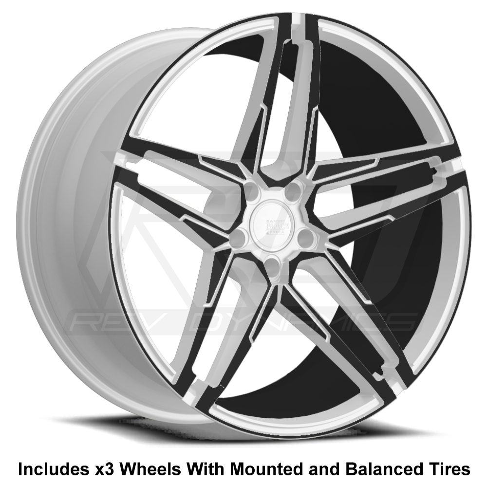 Savini BM-17 Slingshot 22" (305 Rear) Wheel and Tire Package - Rev Dynamics