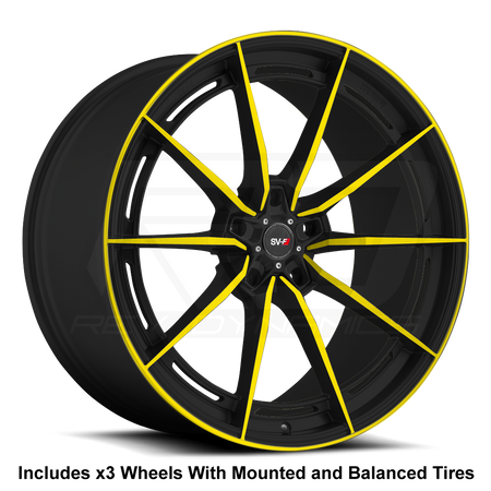 Savini SV-F1 Slingshot 22" Super Wide Rear (315) Wheel and Tire Package - Rev Dynamics