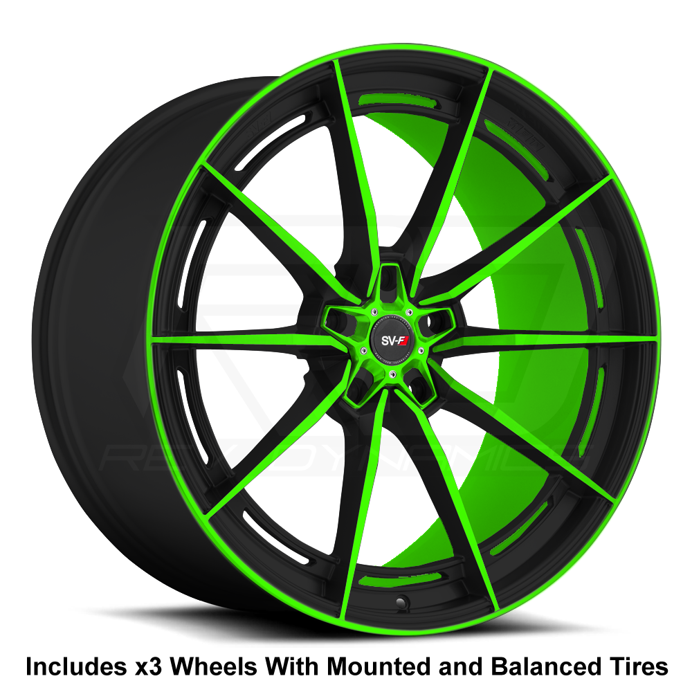 Savini SV-F1 Slingshot 22" Super Wide Rear (315) Wheel and Tire Package - Rev Dynamics