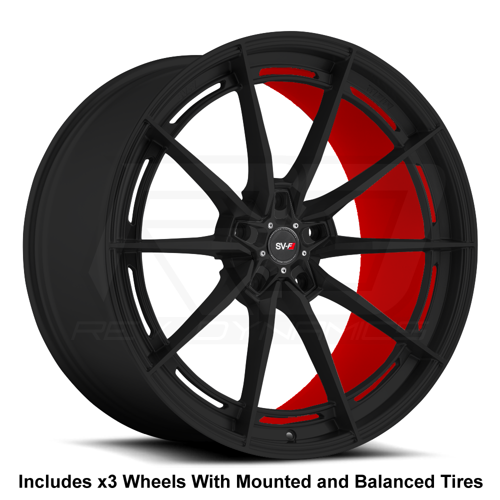 Savini SV-F1 Slingshot 22" Super Wide Rear (315) Wheel and Tire Package - Rev Dynamics