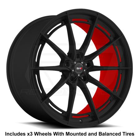 Savini SV-F1 Slingshot 22" Super Wide Rear (315) Wheel and Tire Package - Rev Dynamics