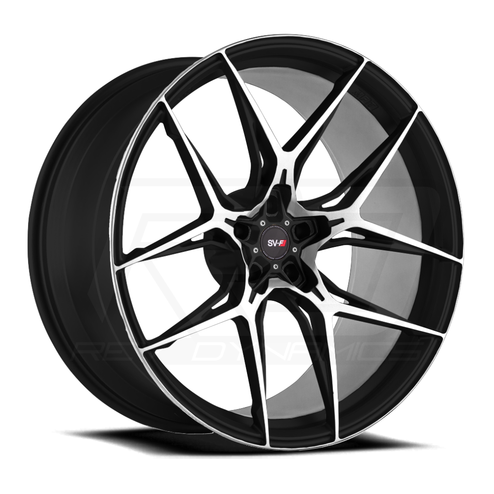 Corvette C8 Wheel Savini Black and White SV-F5