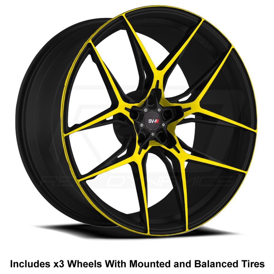 Savini SV-F5 Slingshot 22" (305 Rear) Wheel and Tire Package - Rev Dynamics