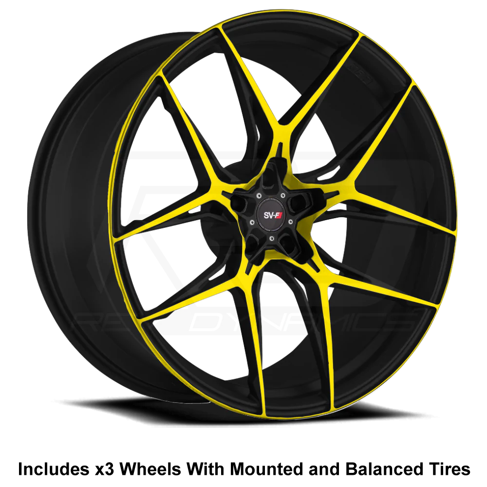 Savini SV-F5 Slingshot 20" Front 22" Rear Wheel and Tire Package - Rev Dynamics