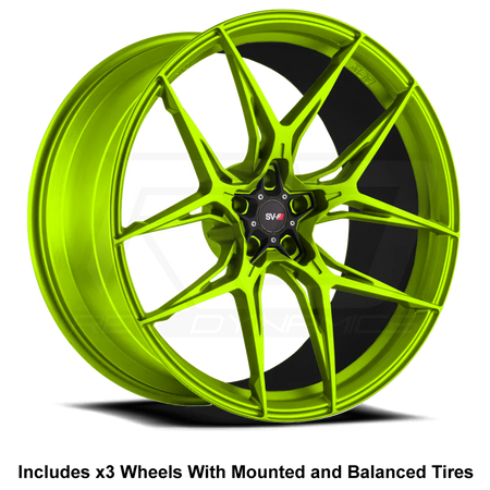 Savini SV-F5 Slingshot 20" Front 22" Rear Wheel and Tire Package - Rev Dynamics