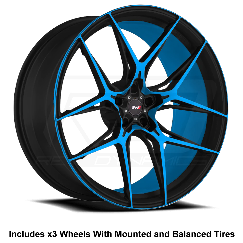 Savini SV-F5 Slingshot 20" Front 22" Rear Wheel and Tire Package - Rev Dynamics