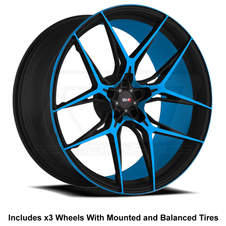 Savini SV-F5 Slingshot 20" Front 22" Rear Wheel and Tire Package - Rev Dynamics