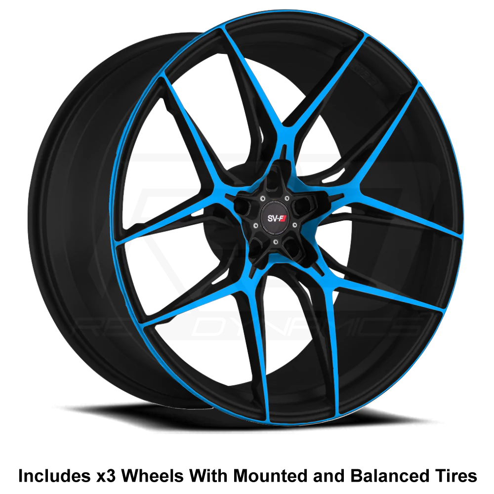 Savini SV-F5 Slingshot 20" Front 22" Rear Wheel and Tire Package - Rev Dynamics