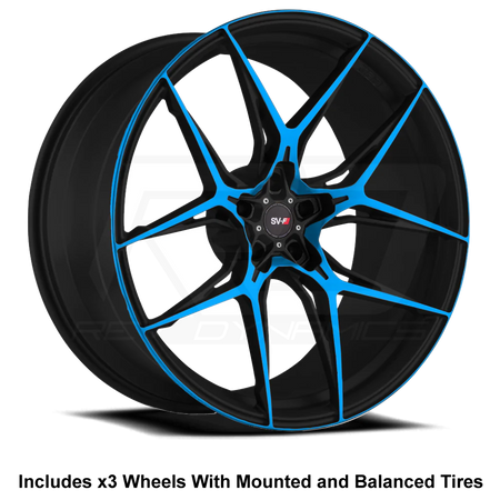 Savini SV-F5 Slingshot 20" Front 22" Rear Wheel and Tire Package - Rev Dynamics