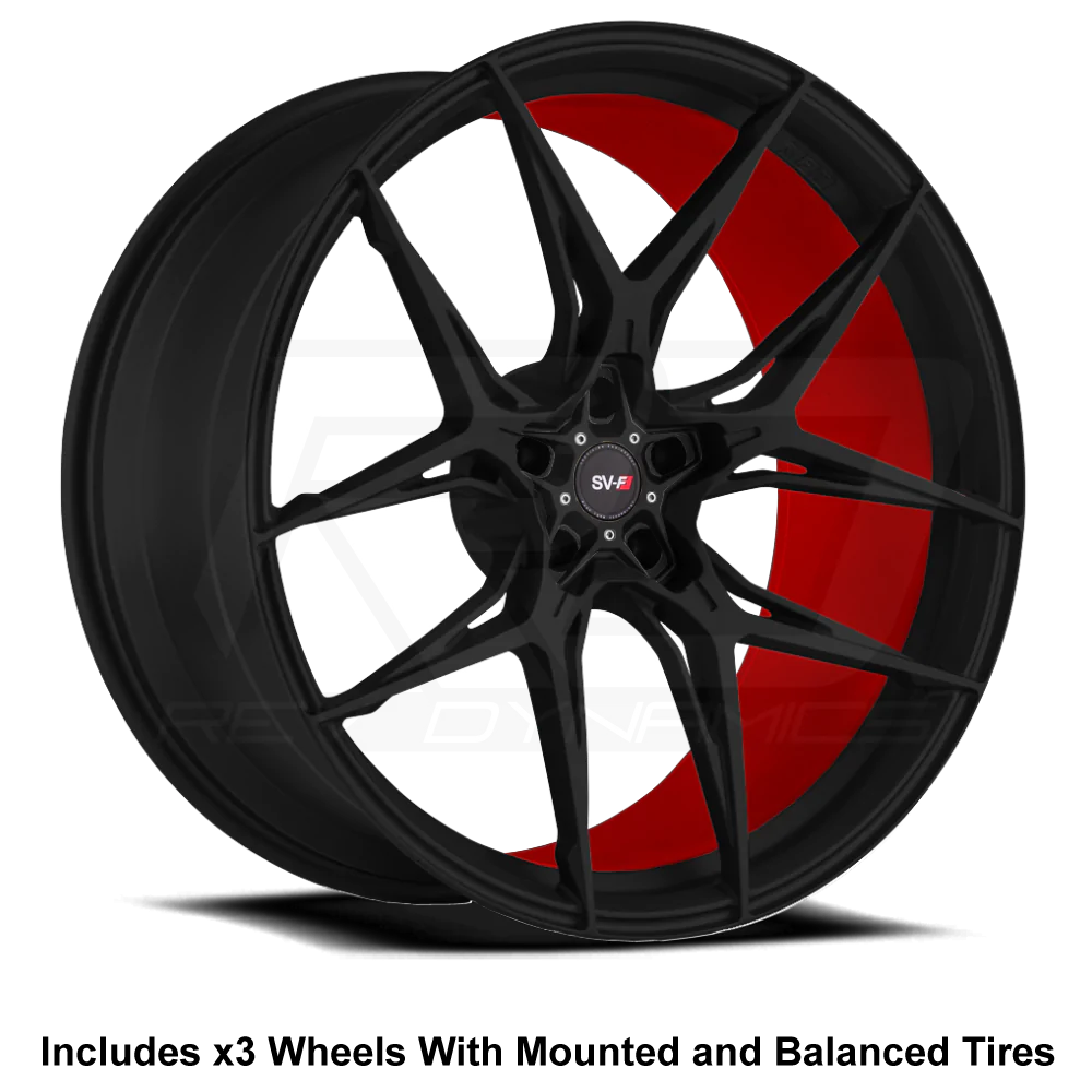 Savini SV-F5 Slingshot 20" Front 22" Rear Wheel and Tire Package - Rev Dynamics