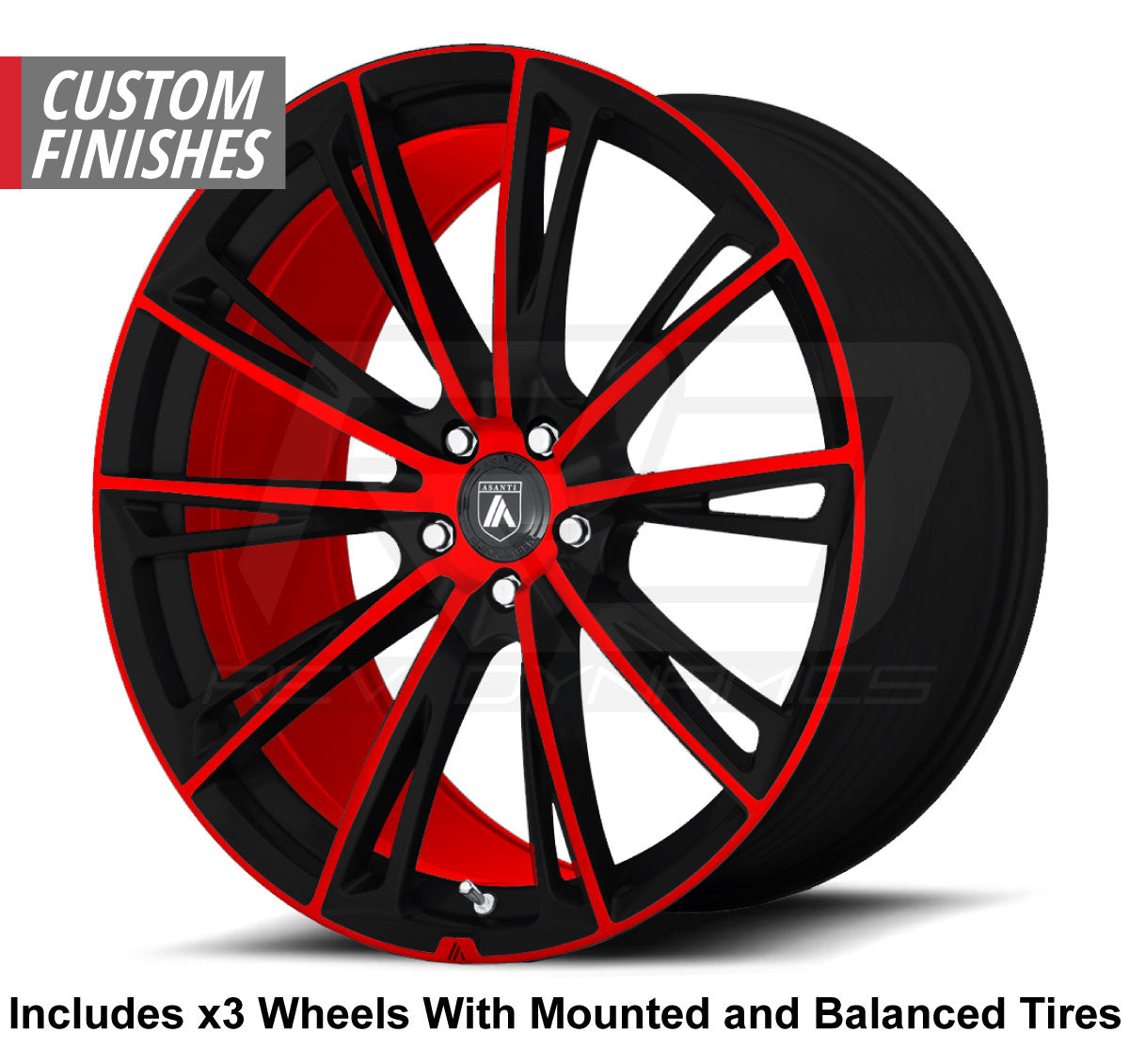 Polaris Slingshot Asanti Custom Painted Rims